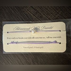 SALE!! NWT Adornmonde Wish bracelet purple 14 karat gold, treshwater pearl